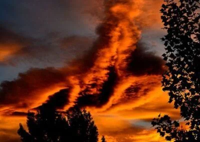 Atardecer de otoño en Carretera Austral