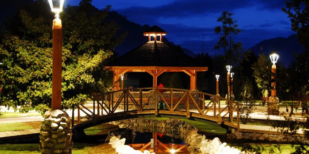 Plaza de La Junta en Carretera Austral