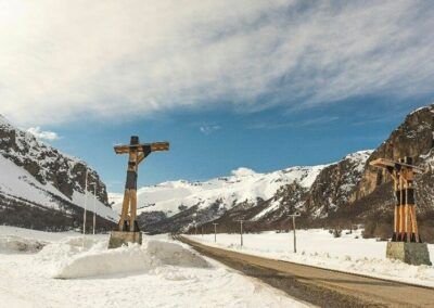 Portezuelo Ibáñez en invierno