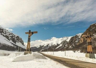 Portezuelo Ibáñez en invierno