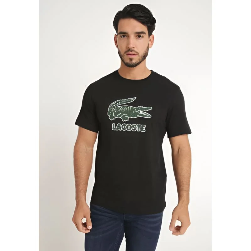 Polera Lacoste Negro - Calce Regular