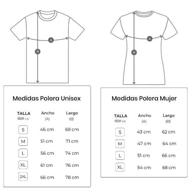 Tallas Poleras
