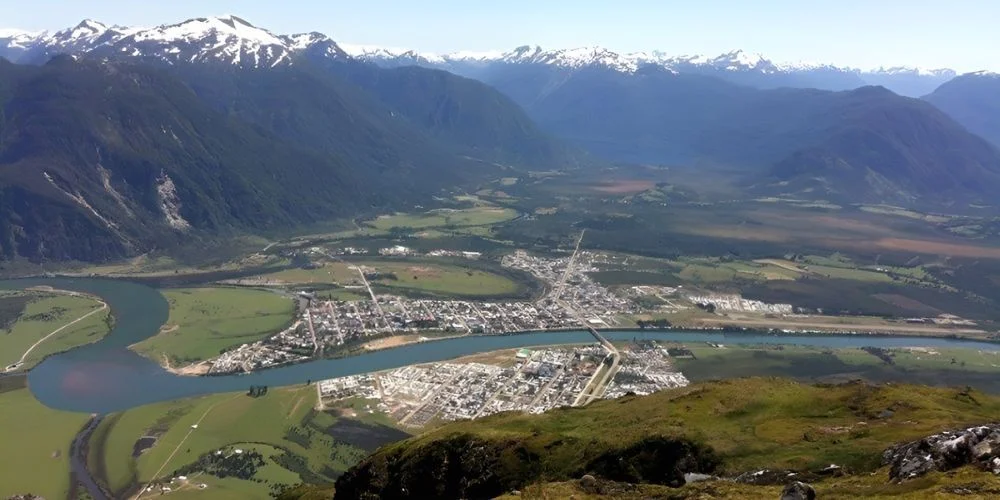 Puerto Aysén desde Cerro Cordón