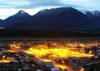 Villa O´Higgins de noche
