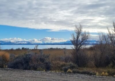 Lago General Carrera desde el Humedal La Puntilla