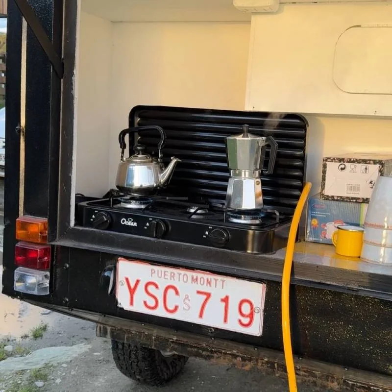 Rukamping Mini Camper lista para viaje por Carretera Austral
