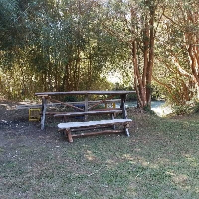 Camping Los Calafates Hornopirén - amanecer en el camping