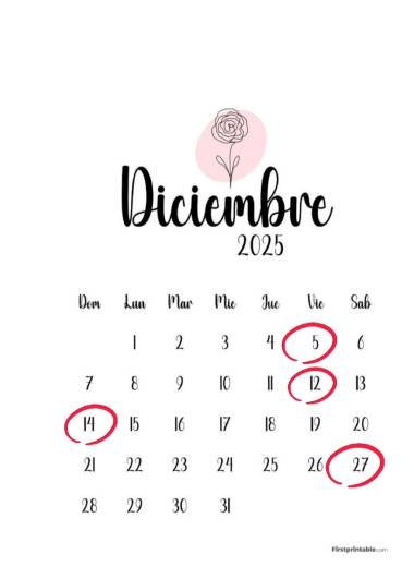 Calendario Asado Patagón Diciembre - El Rincón del Asador