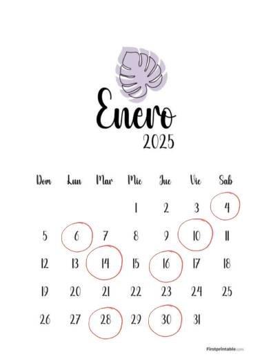 Calendario Asado Patagón Enero - El Rincón del Asador