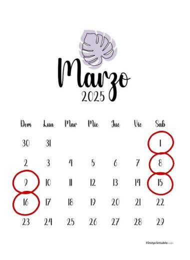 Calendario Asado Patagón Marzo - El Rincón del Asador