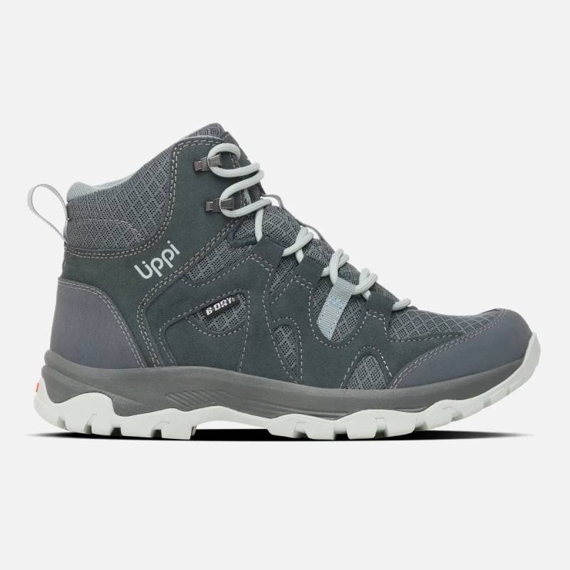 Botín trekking mujer Lippi Tellus Mid color acero oscuro para senderismo y uso outdoor