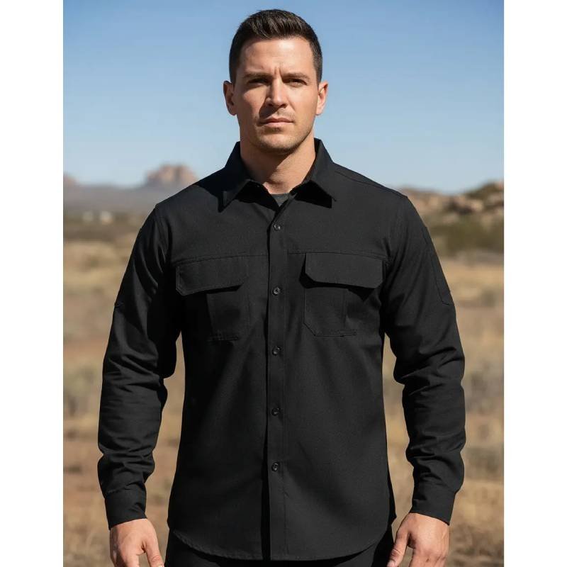 Camisa outdoor hombre secado rápido para trekking y viajes