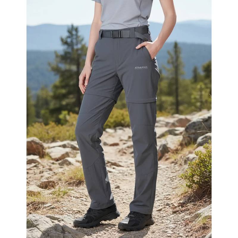 Pantalón trekking desmontable mujer Atakama outdoor convertible en short