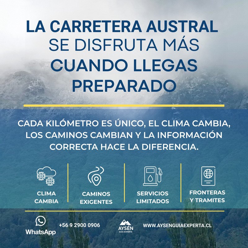 Viajero Preparado para recorrer la Carretera Austral