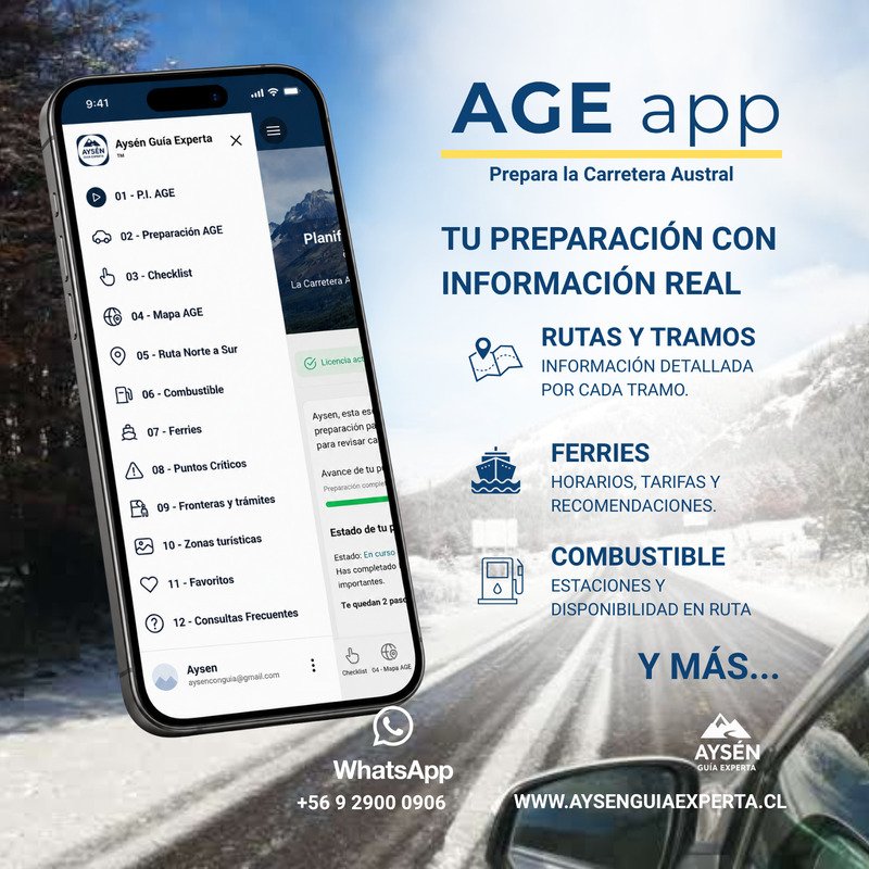 AGEapp para preparar la Carretera Austral